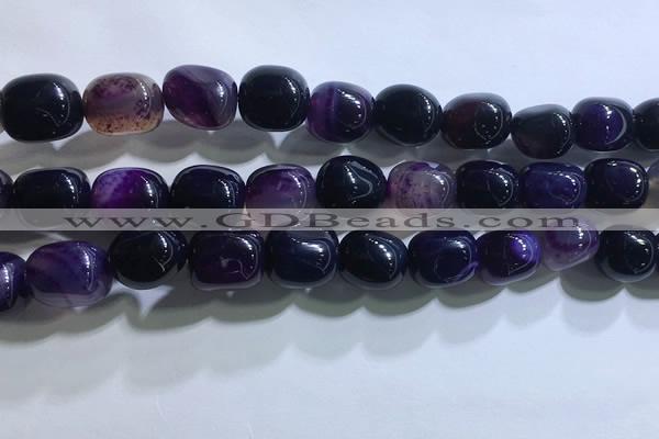 CNG8152 15.5 inches 10*14mm nuggets agate beads wholesale