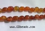 CNG8154 15.5 inches 10*14mm nuggets agate beads wholesale