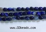 CNG8189 15.5 inches 10*14mm nuggets striped agate beads wholesale