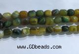 CNG8193 15.5 inches 10*14mm nuggets striped agate beads wholesale