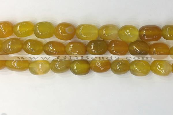 CNG8205 15.5 inches 12*16mm nuggets agate beads wholesale