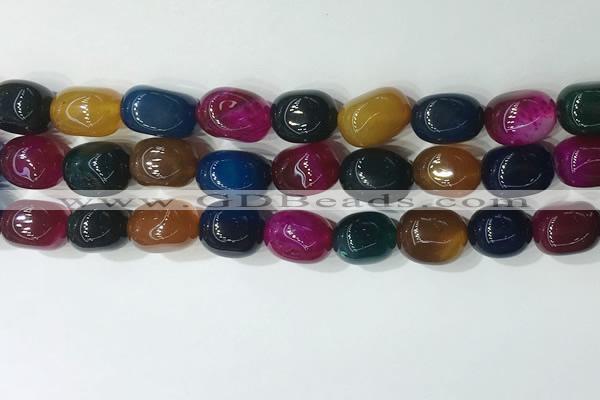 CNG8221 15.5 inches 12*16mm nuggets agate beads wholesale