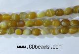 CNG8225 15.5 inches 12*16mm nuggets striped agate beads wholesale