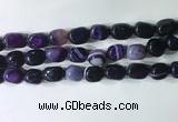 CNG8227 15.5 inches 12*16mm nuggets striped agate beads wholesale