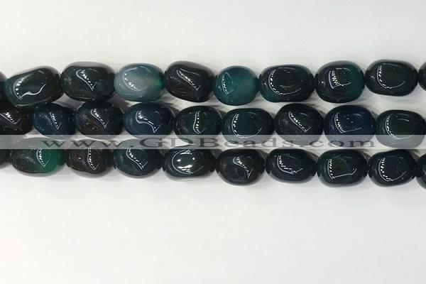 CNG8256 15.5 inches 13*18mm nuggets agate beads wholesale