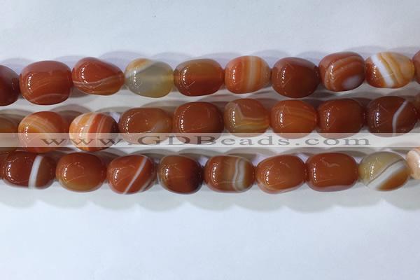 CNG8269 15.5 inches 13*18mm nuggets striped agate beads wholesale