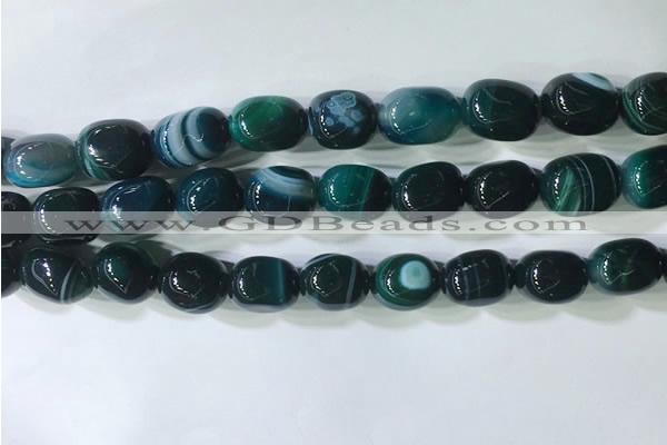 CNG8274 15.5 inches 13*18mm nuggets striped agate beads wholesale