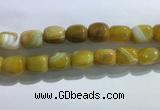 CNG8311 15.5 inches 15*20mm nuggets striped agate beads wholesale