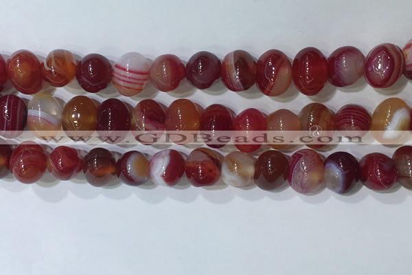 CNG8346 15.5 inches 10*12mm nuggets striped agate beads wholesale