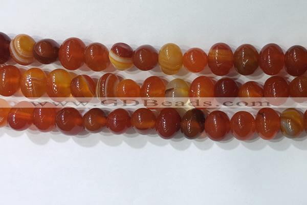 CNG8347 15.5 inches 10*12mm nuggets striped agate beads wholesale