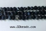 CNG8353 15.5 inches 10*12mm nuggets striped agate beads wholesale