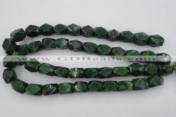 CNG838 15.5 inches 13*18mm faceted nuggets African jade beads