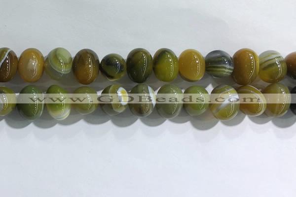 CNG8386 15.5 inches 12*16mm nuggets striped agate beads wholesale