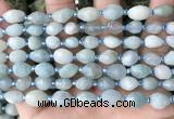 CNG8509 15.5 inches 6*8mm - 8*12mm faceted nuggets aquamarine beads