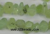 CNG858 15.5 inches 11*15mm faceted nuggets prehnite beads wholesale