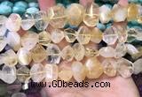 CNG8591 12*16mm - 13*18mm faceted nuggets citrine gemstone beads