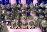 CNG8598 12*16mm - 13*18mm faceted nuggets green garnet beads