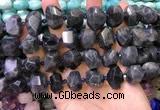 CNG8600 12*16mm - 13*18mm faceted nuggets labradorite beads