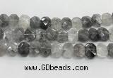 CNG8612 10*13mm - 12*16mm faceted freeform cloudy quartz beads