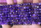 CNG8700 15.5 inches 6mm faceted nuggets amethyst gemstone beads