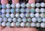 CNG8712 15.5 inches 10mm faceted nuggets amazonite gemstone beads