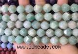 CNG8713 15.5 inches 12mm faceted nuggets amazonite gemstone beads