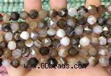 CNG8720 15.5 inches 6mm faceted nuggets agate gemstone beads