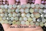 CNG8729 15.5 inches 8mm faceted nuggets prehnite gemstone beads