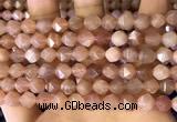 CNG8753 15.5 inches 8mm faceted nuggets moonstone beads wholesale