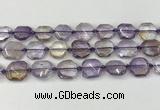 CNG8801 15.5 inches 16mm - 20mm faceted freeform ametrine beads