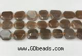 CNG8811 15.5 inches 16mm - 20mm faceted freeform moonstone beads