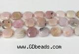 CNG8813 15.5 inches 16mm - 20mm faceted freeform pink opal beads