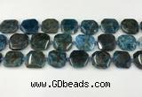 CNG8821 15.5 inches 16mm - 20mm faceted freeform apatite beads