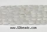 CNG8845 15.5 inches 8*12mm - 10*16mm nuggets matte white crystal beads