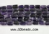 CNG8848 15.5 inches 8*12mm - 10*16mm nuggets matte amethyst beads