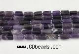 CNG8849 15.5 inches 8*12mm - 10*16mm nuggets matte amethyst beads