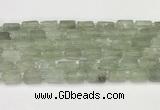 CNG8852 15.5 inches 8*12mm - 10*16mm nuggets matte green quartz beads