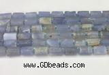 CNG8857 8*12mm - 10*16mm nuggets matte blue chalcedony beads