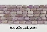 CNG8858 15.5 inches 8*12mm - 10*16mm nuggets matte kunzite beads