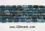 CNG8864 15.5 inches 8*12mm - 10*16mm nuggets matte apatite beads