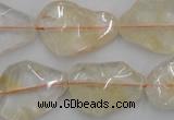 CNG889 15.5 inches 15*20mm – 20*30mm freeform citrine beads