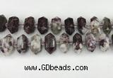 CNG8904 10*25mm - 14*30mm faceted nuggets tourmaline beads