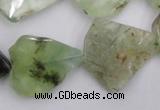 CNG891 15.5 inches 18*22mm – 25*30mm freeform prehnite beads