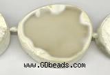 CNG8955 40*50mm - 50*60mm freeform druzy agate beads