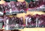 CNG8971 15 inches 30*45mm - 35*55mm freeform druzy amethyst beads