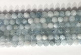 CNG9085 15.5 inches 8mm faceted nuggets aquamarine gemstone beads