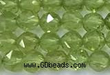 CNG9106 15 inches 4mm faceted nuggets olive quartz beads