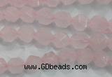 CNG919 15 inches 8mm faceted nuggets rose quartz beads