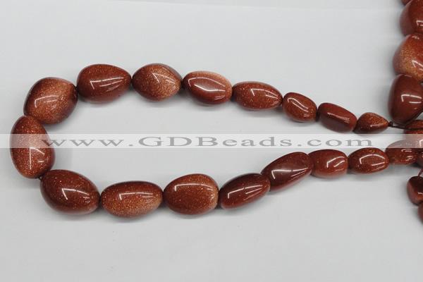 CNG96 15.5 inches 12*18mm - 20*30mm nuggets goldstone gemstone beads