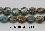 CNI08 16 inches 10mm flat round natural imperial jasper beads wholesale